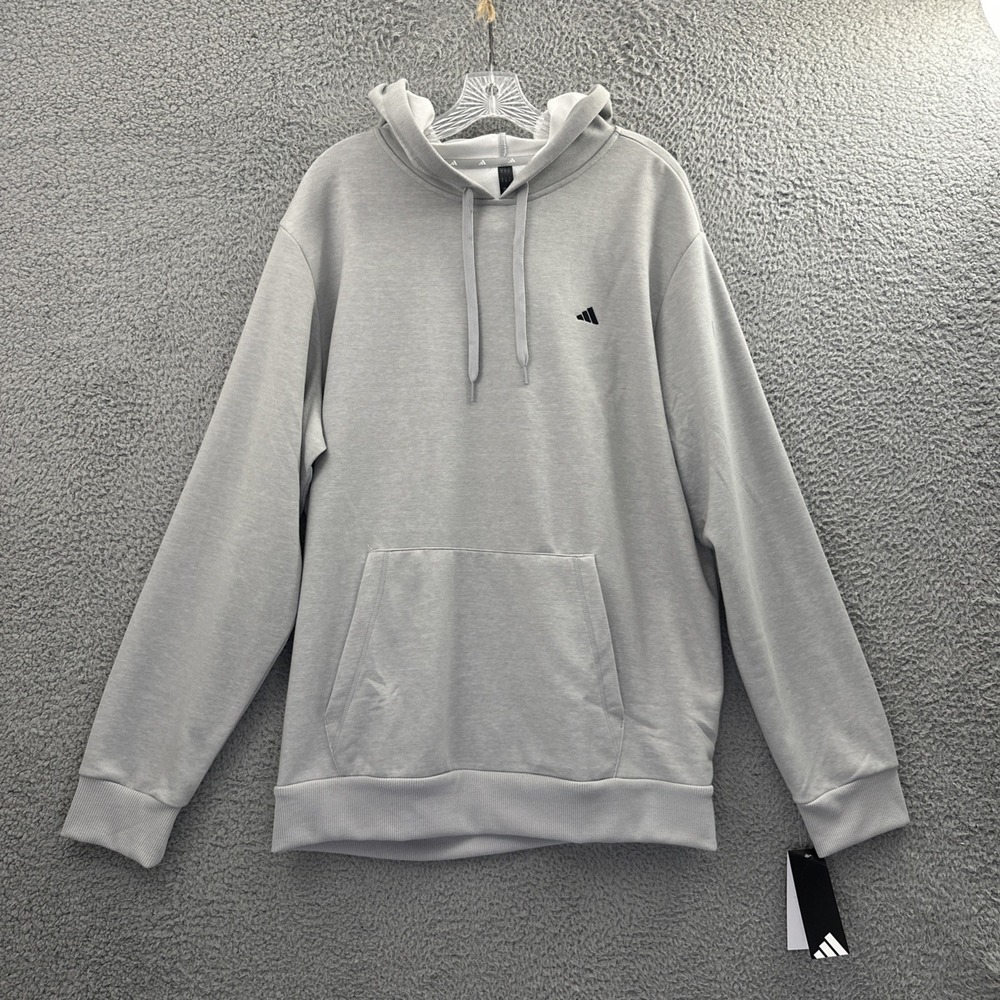 NWT Adidas Go To Hoodie Gray Athletic Athleisure Travel Men's XL